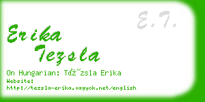 erika tezsla business card